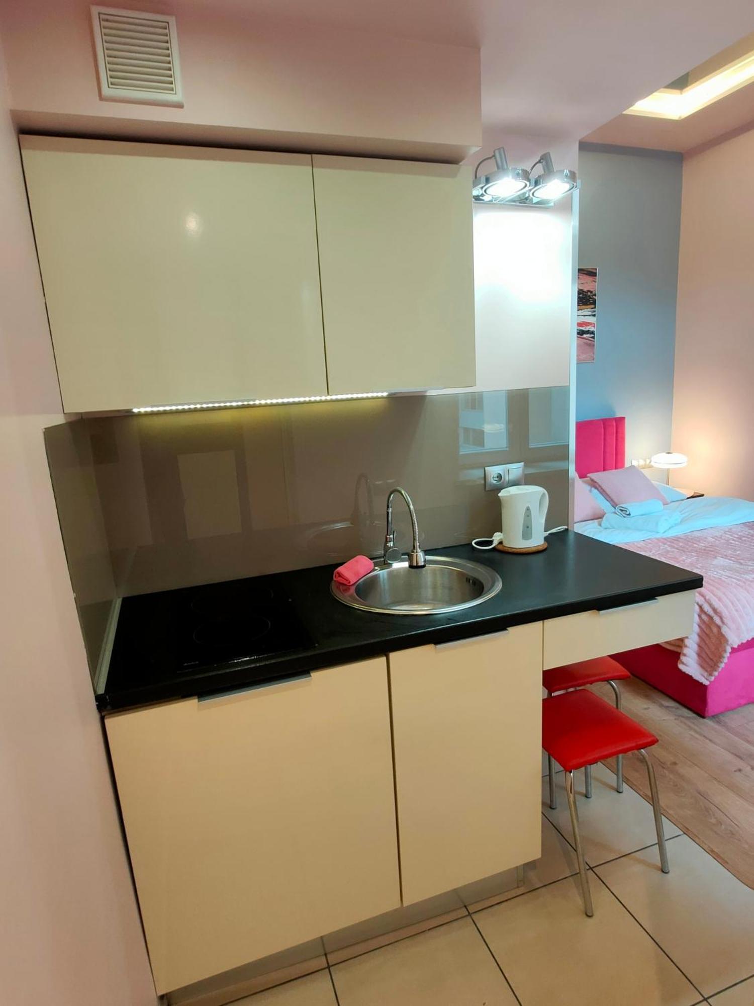 Mirror Pink Studio Apartment Krakau Exterior foto