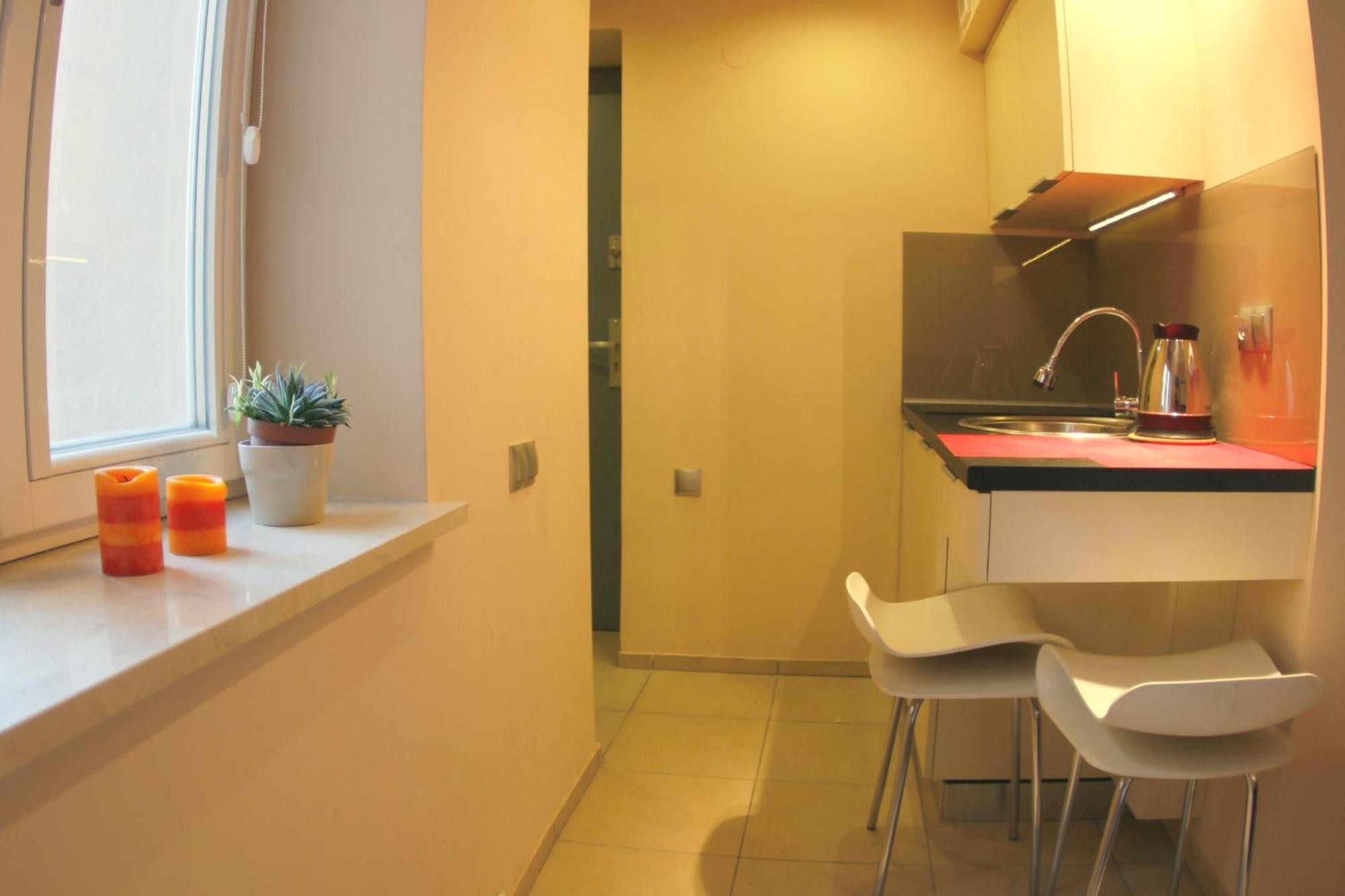 Mirror Pink Studio Apartment Krakau Zimmer foto